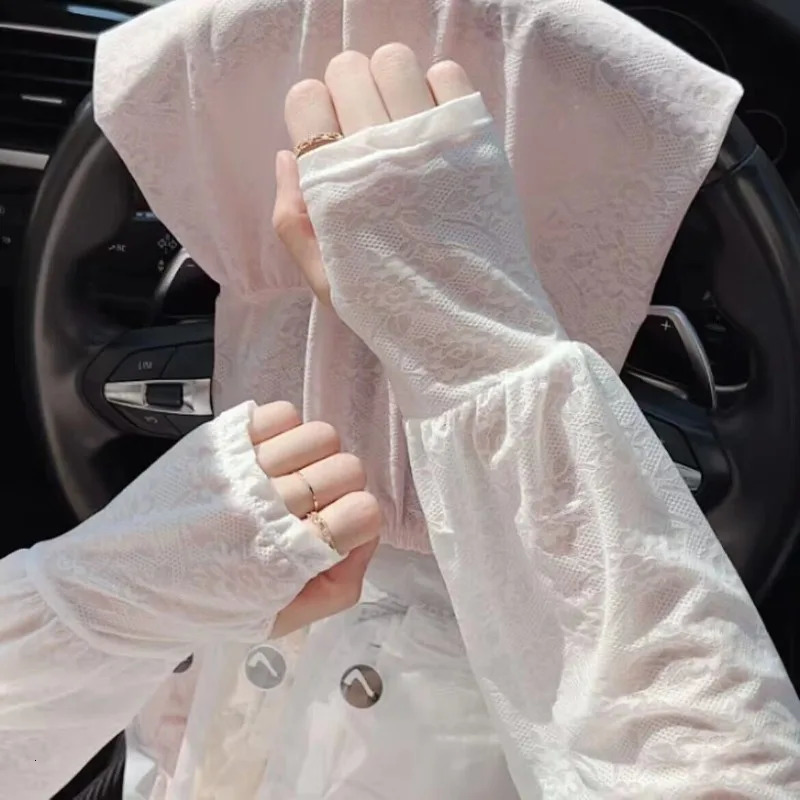 Women UV Protection Arm Sleeves Gradient Butterfly Ice Silk Sunscreen Sleeve Outdoor Riding Driving Sun Protection Arm Sleeves 250610