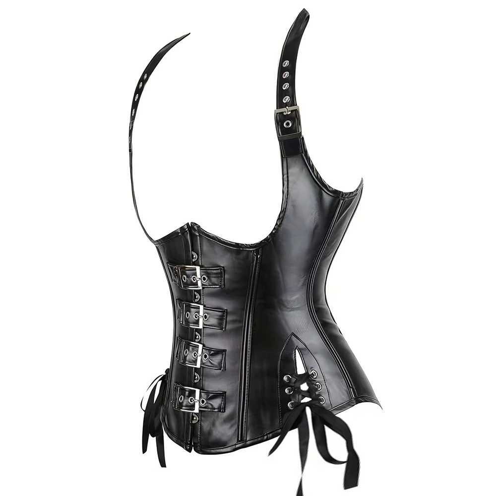 Fashion Womens Leather Corset Bustier Waist Sexy Waist Cincher for Body Shaping Gothic Bondage Lingerie XJ250614