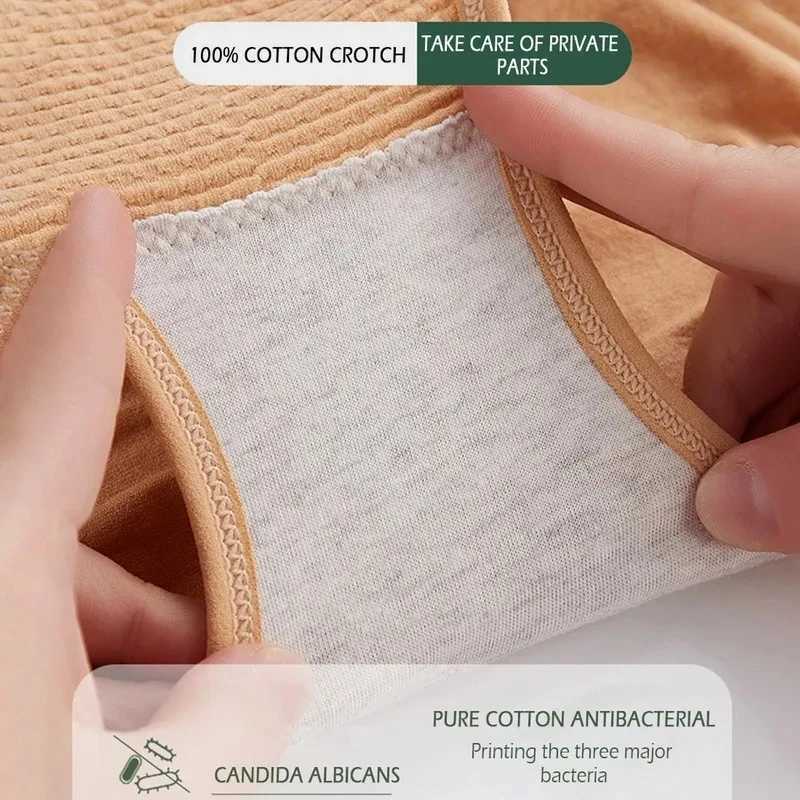 High Waist Flat Belly Slimming Panties Seamless Womens Panties Sexy Hollow Breathable Underwear Cotton Briefs Body Shaper Panty XJ250614