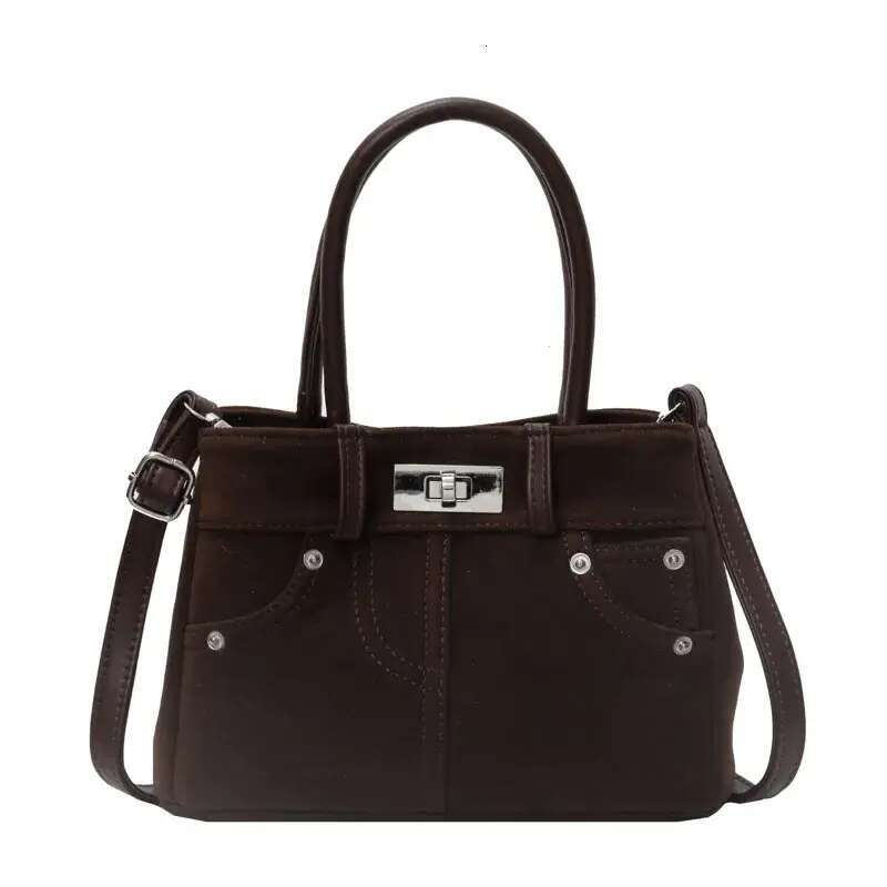 Designer Free Shipping New Single Shoulder Bags Women Bag Square Handheld File Tote Sanding Crossbody Free shipping