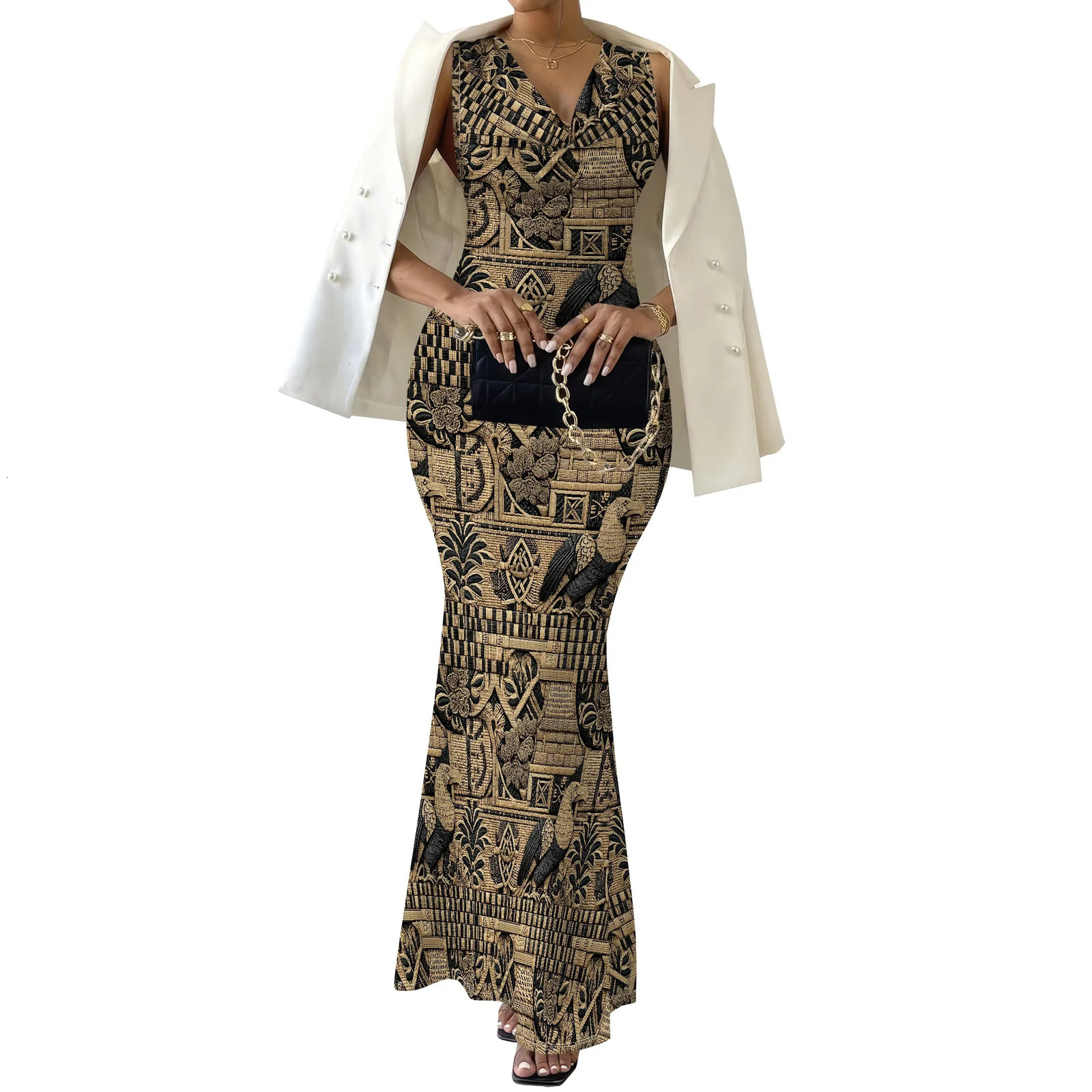y African Print Bodycon Dress Womens Sleeveless Maxi XS2XL Stylish Casual or Cocktail Dress 250614