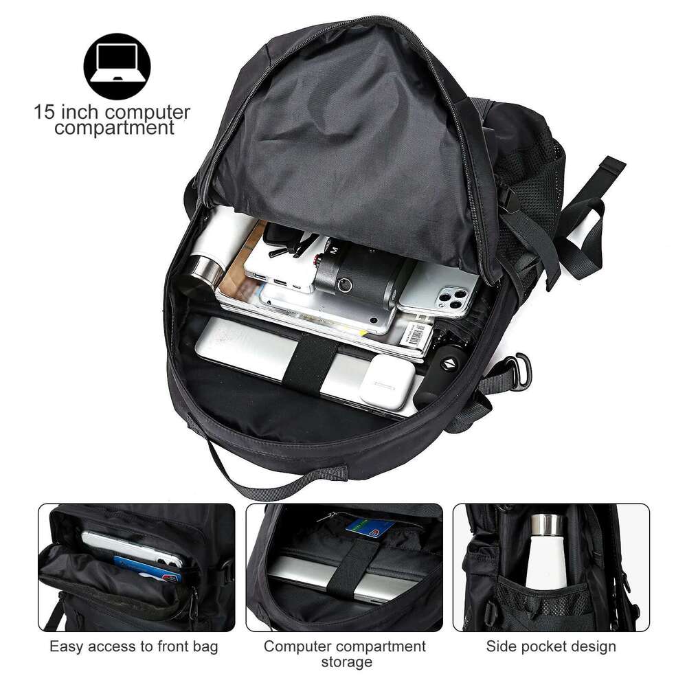 Man School For Men Women Waterproof College Laptop Lightweight Large Travel Backpack Casual Bookbag