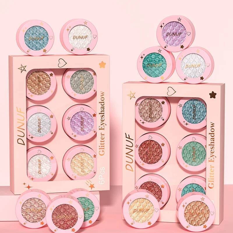 12 Color Mashed Potato Shadow Set High Pearlescent Glitter Shimmer Shining Eyeshadow Pallete Chameleon Brighten Eye Cosmetic