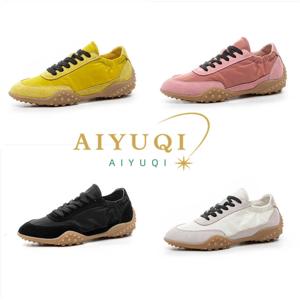 AIYUQI Women Sneakers 2025 Flat Non-slip Womens Moral Training Shoes Large Size Running Skateboarding Shoes For Women 250610