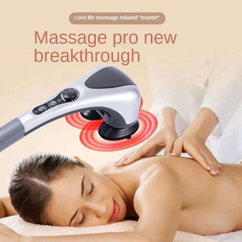 Home 220V Double-Head Stick Multi-Head Hammer Neck Waist Leg Massage Instrument Massager Vibration Hamme