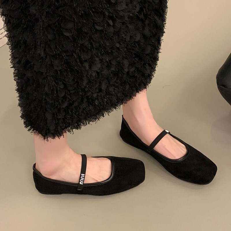 Ddmysheep Ddmysheep French Style Mary Jane Flat Ballet Spring Autumn Soft Sole Women S Fashion Single Shoes Korean Version Shallow Mouth