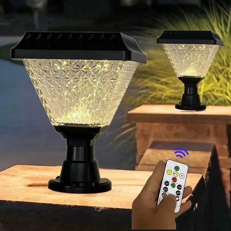 solar lights outdoor Timed Solar LED outdoor lighting Pillar Light IP65 LED Garden solar lamp Dimming RGB Solar lantern Sunlight W250613