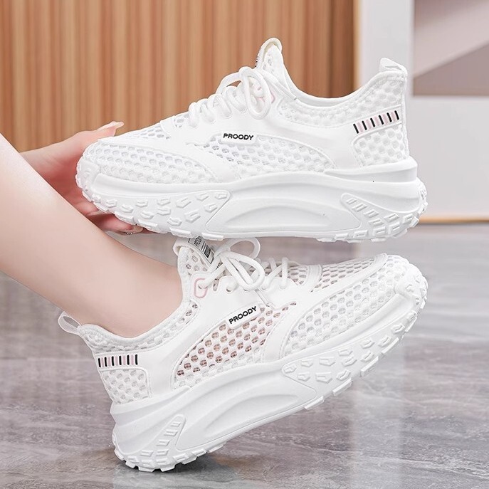 Ddmysports Super Popular INS Korean Style New Dad For Women Summer Student Running Sports Casual Mesh Breathable Shoes Outdoor Shoes