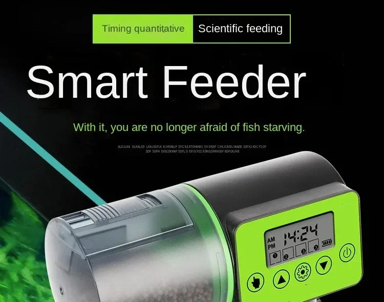 Automatic Fish Tank Feeder Intelligent Timing Feeder Aquarium Goldfish Feeder Large Capacity Fish Aquarium Feeding Apparatus 250613