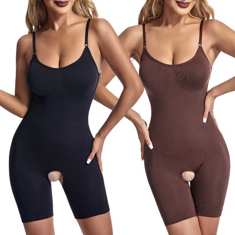 Women Full Body Shaper Smooth Out Bodysuit Open Crotch High Elastic Body Suits Slimming Shapewear Seamless Slimming Butt Lifter XJ250614