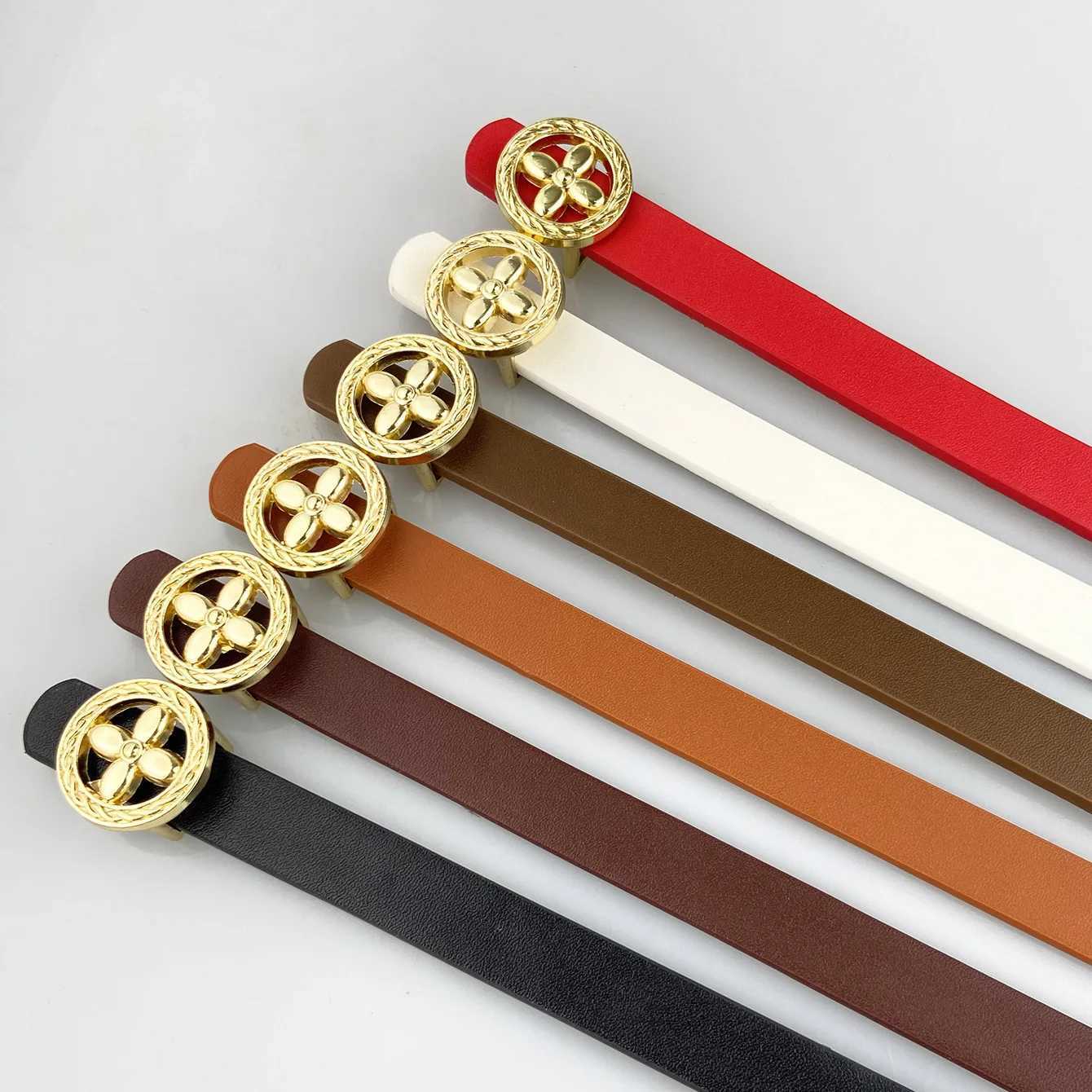 New PU Leather Belt For Women High Quality Designer Brand Waist Strap All-match Lady Dress Coat Sweater Decorative Waistband X250614