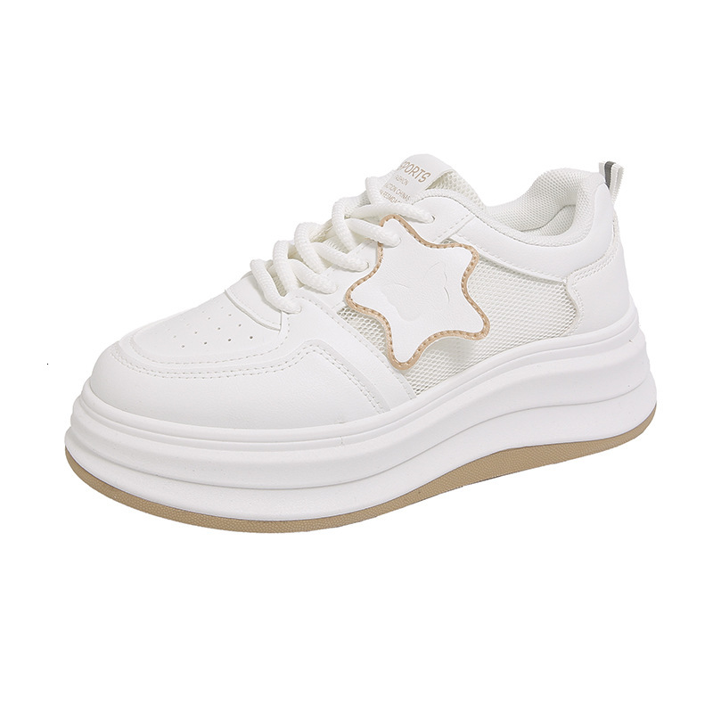 Ddmysports White Sneakers For Women Spring New Korean Style Ins Female Student Star Sports Versatile Board Shoes Street Shooting HB Outdoor Shoes