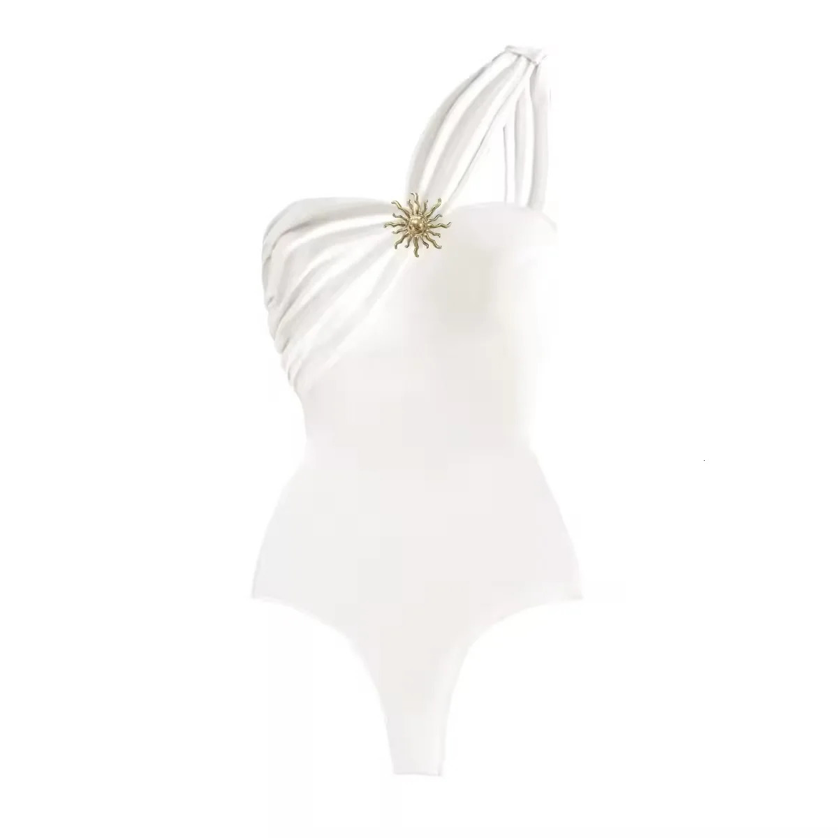 Womens Sexy Solid Color OnePiece Swimsuit with Mesh Skirt Sunflower n Beach Bikini Set Monokini Female Swimwear 250612