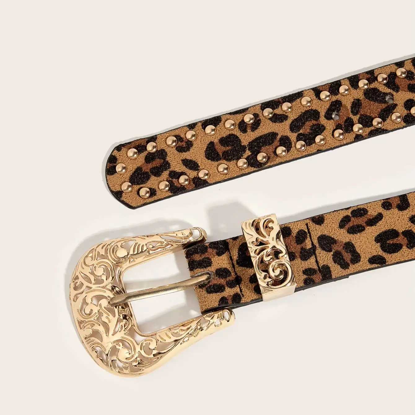 Western Brown PU Leather Leopard Women Belts For Women Cowgirl High Quality Luxury Brands Punk Accessory Wide Fem belt X2506141