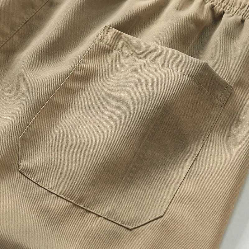 New Summer Large Size Mens Cargo Shorts Man Shorts Japan Loose Casual Below Elastic Waist Outdoor Jogging Knee Tactical W250614