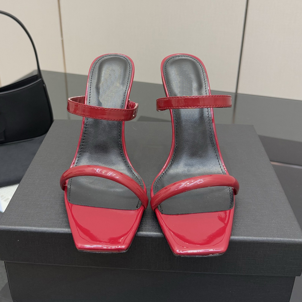 New lady slippers stiletto Heels Sandals Tribute cross mules fashion high heel hotter women luxury designer shoes factory footwear With Box 35-41