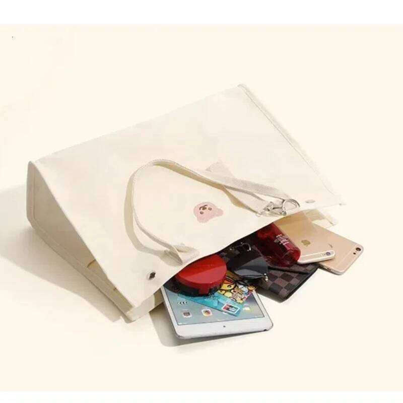 Personalized Large Capacity Canvas Mom Tote Bag Mother Baby Child Single Shoulder Pouch Custom Portable Handbag Embroidery Name