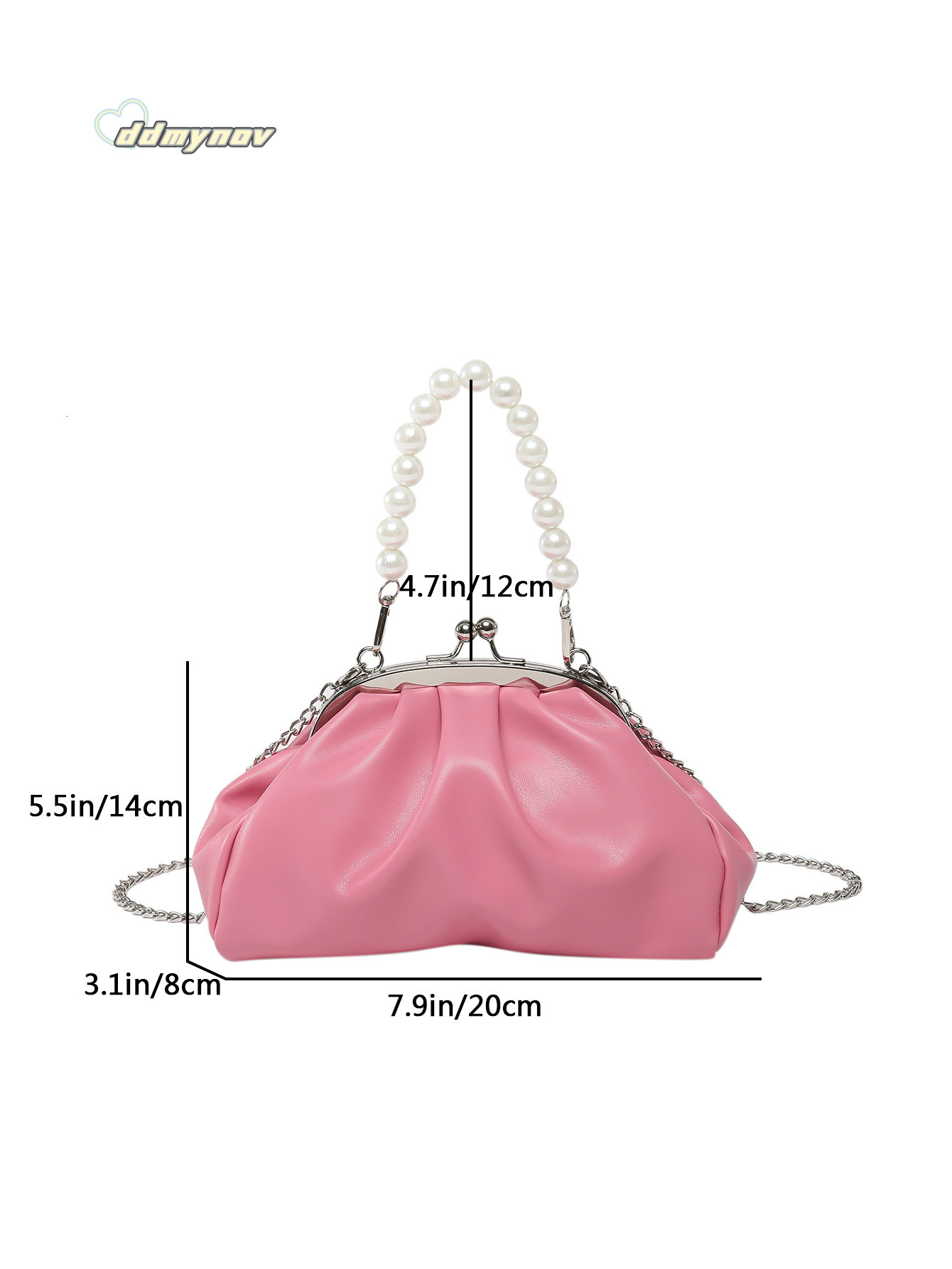 5.1 Bestselling Pearl Handbag Women's 2025 New Niche Pleated Chain Crossbody Bag Compact Quality ddmynov