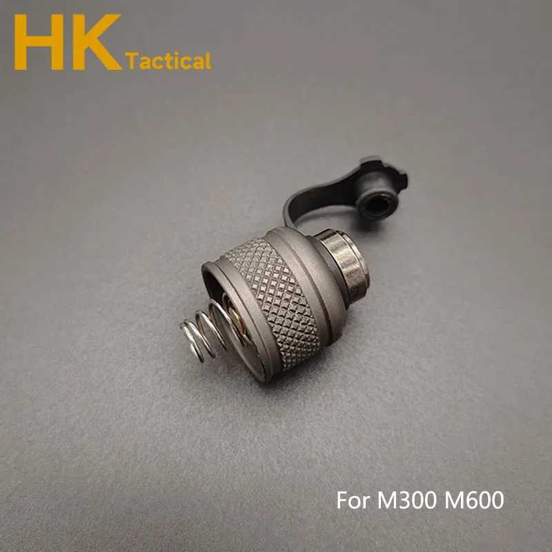 Tactical M300 M600 Flashlight Remote Pressure Switch Dual Function Control Plug Hunting Scout Light Switch AccessoryXJ250613