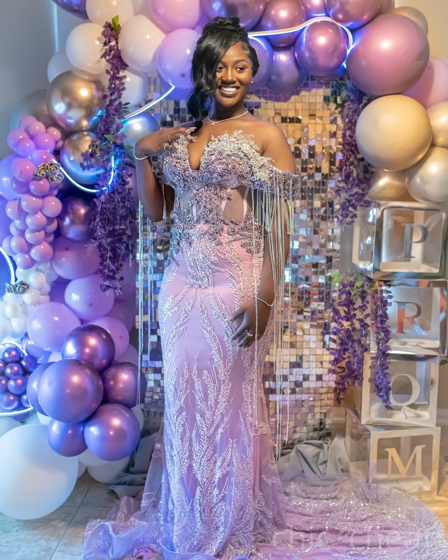 Lilac Mermaid Prom Dresses 2025 Lace Crystals Beadings Luxurious Evening Formal Party Second Birthday Engagement Gowns Plus Size Dress For Special Occ