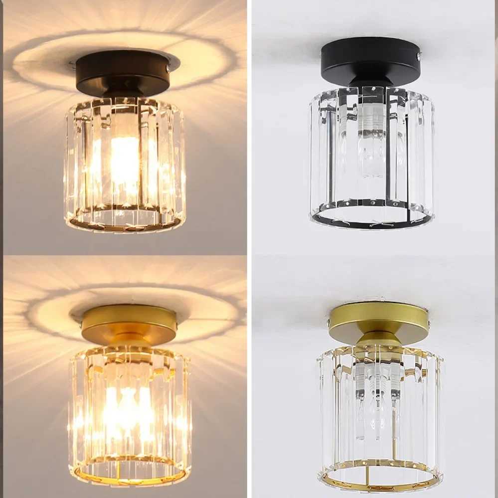 Nordic Modern Simple LED Ceiling Lights Acrylic Crystal Lampshade Unique Lamp Designs Wall Aisle Corridor Living Room PendantXJ2500613