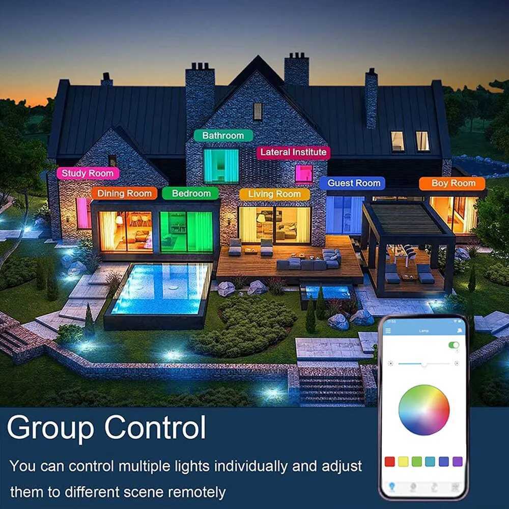 Modern Ceiling Lamps RGB Dimming Home Lighting APP Bluetooth Music Light 52W 36W Smart Ceiling Lights With Remote Control AC220V XJ2500613