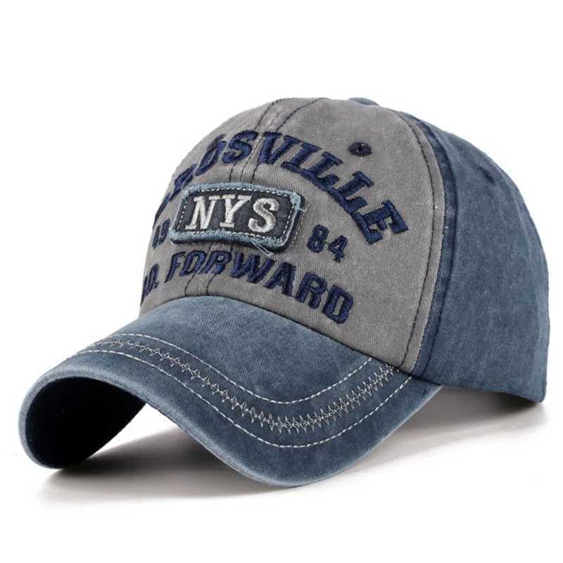 Mens NYS Embroidered Outdoor Sports Baseball Cap Womens Casual Versatile Old Korean Embroidered Baseball Hat Ins Trendy W250614