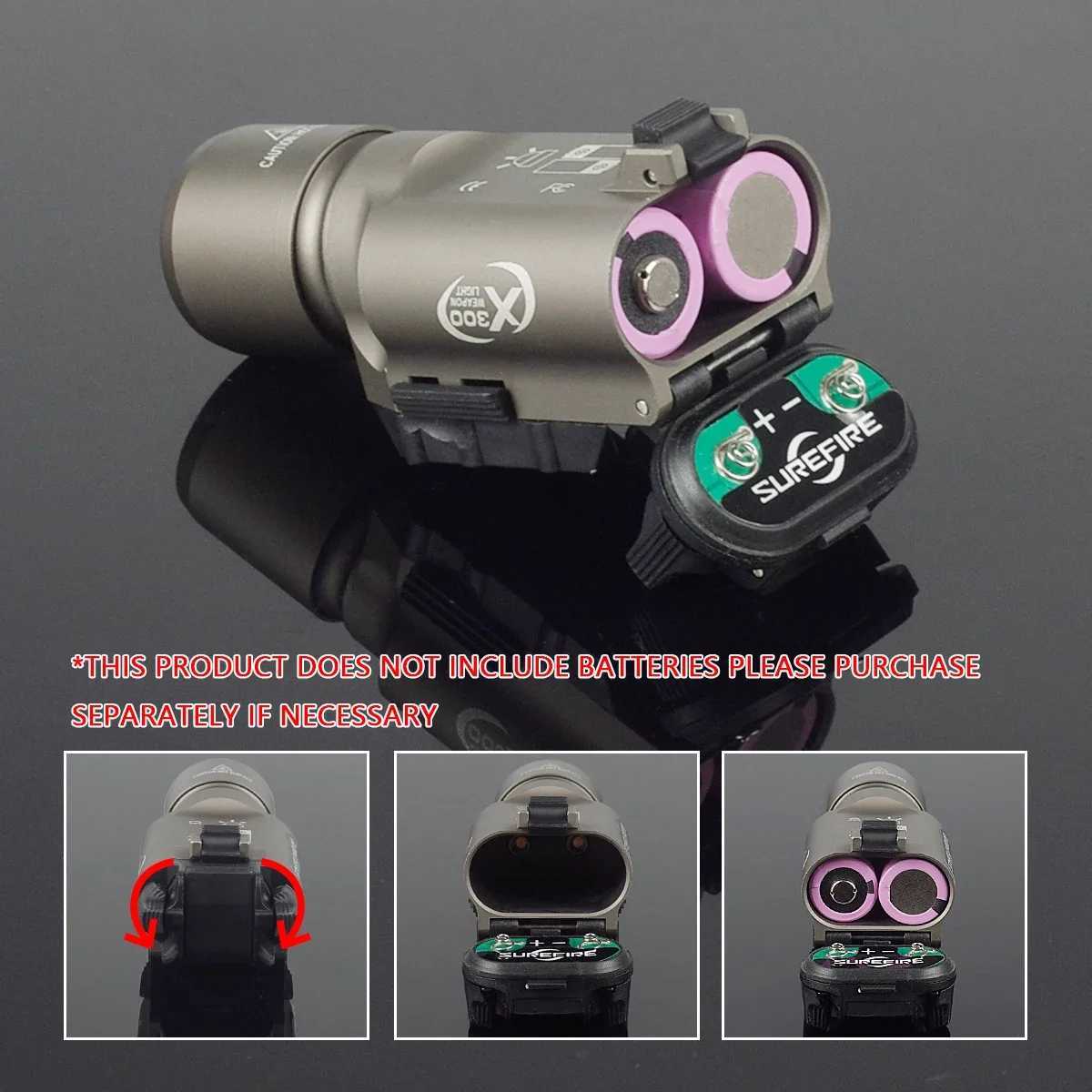 Tactical X300 Ultra X300U X300V IR Weapon Flashlight Remote Dual Function Switch Hunt Light Constant Momentary Control XJ250613