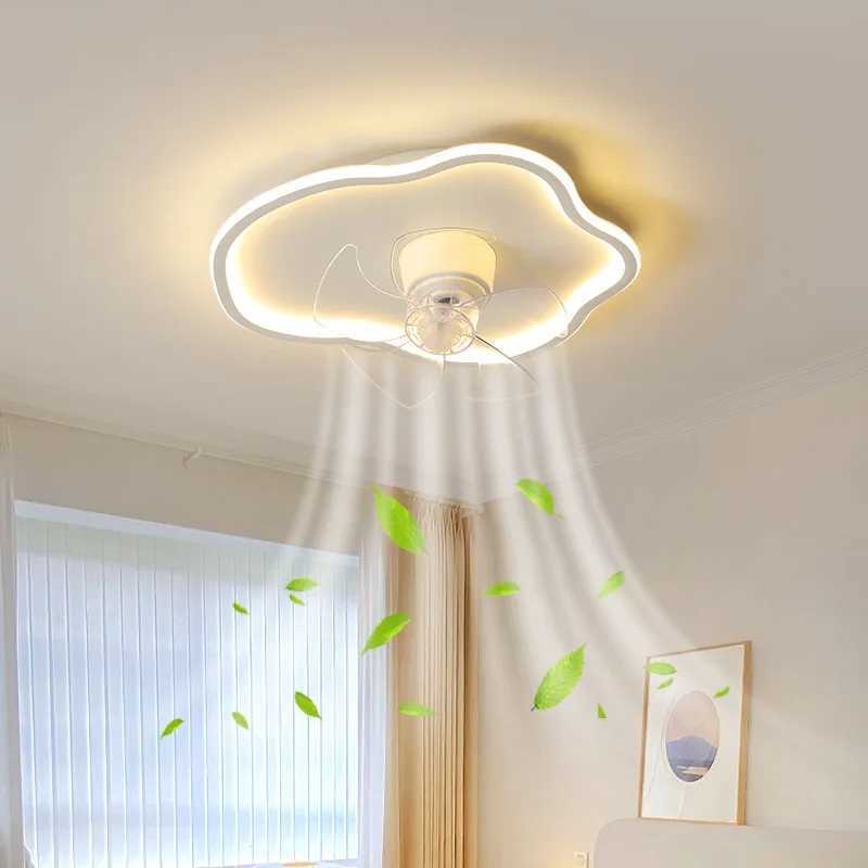 LED Fan Light Nordic Oscillating Head 50CM Mute For Living Room Bedroom Study Room Light Restaurant Ceiling Fan Lights XJ2500613