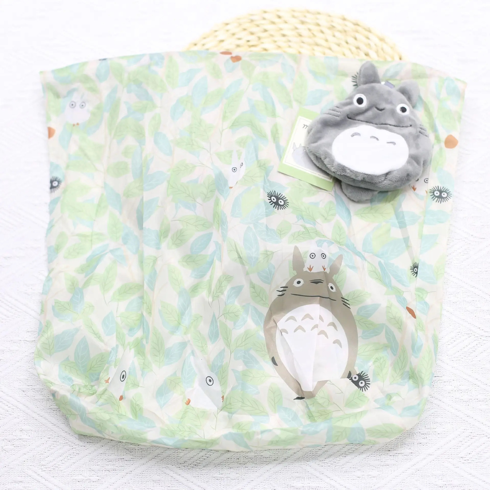 Anime Cartoon Foldable Shopping Bags Thick Nylon Large Tote Reusable Polyester Portable Shoulder Womens Handbags Folding Pouch 250610