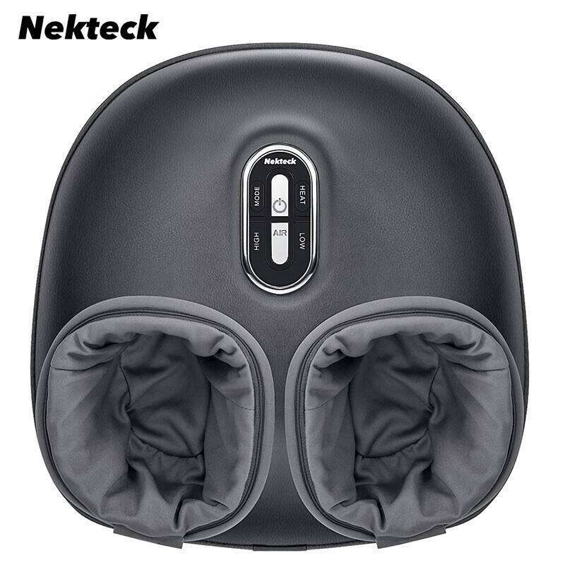 Nekteck Massager Heating Therapy Air Compression Shiatsu Knead Roller Muscle Relaxation Electric Foot Massage Hine