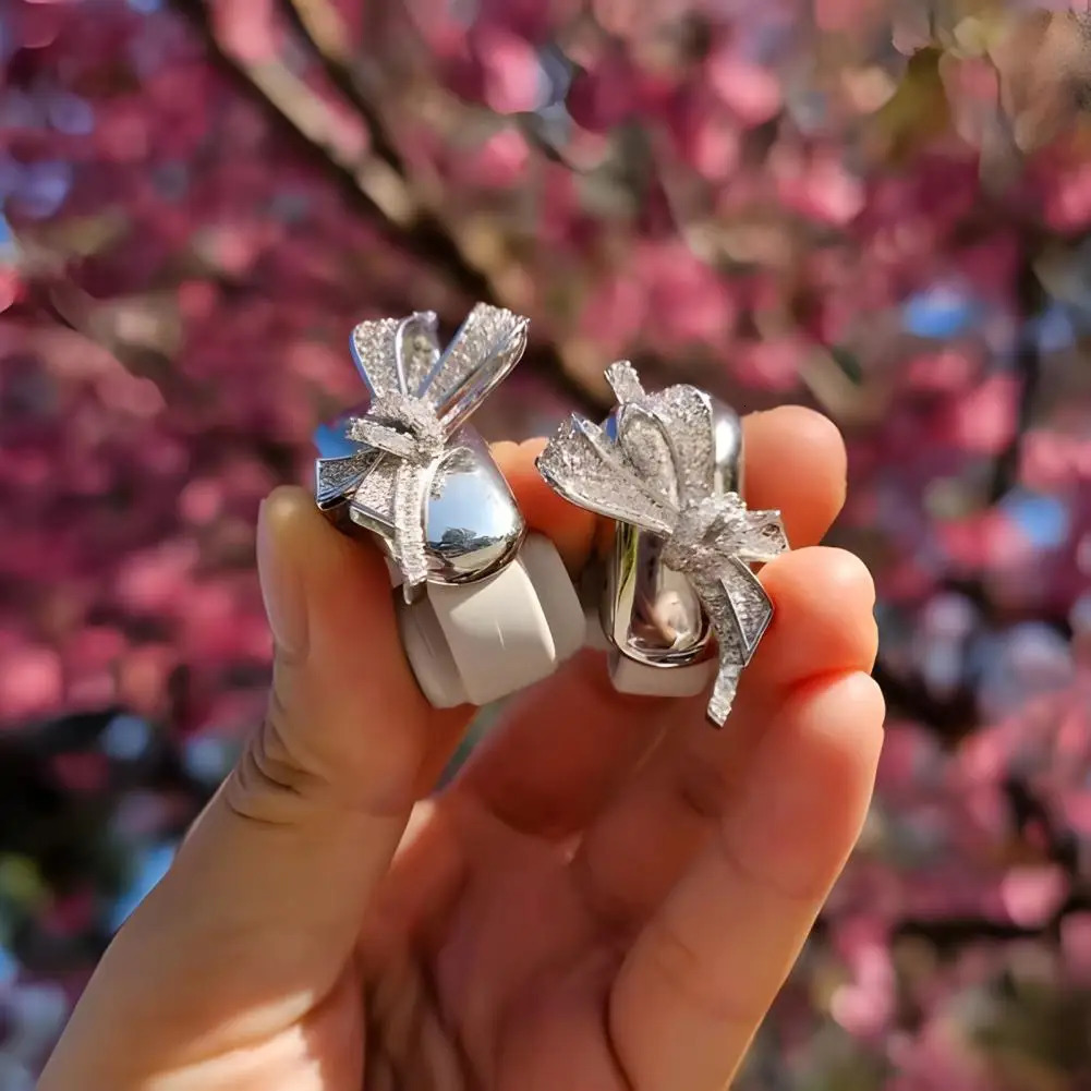 Rhinestone for Clip on Earbuds Open Ear Decorative Zirconia Earphone Accessories Removeable DIY Decoration 250610