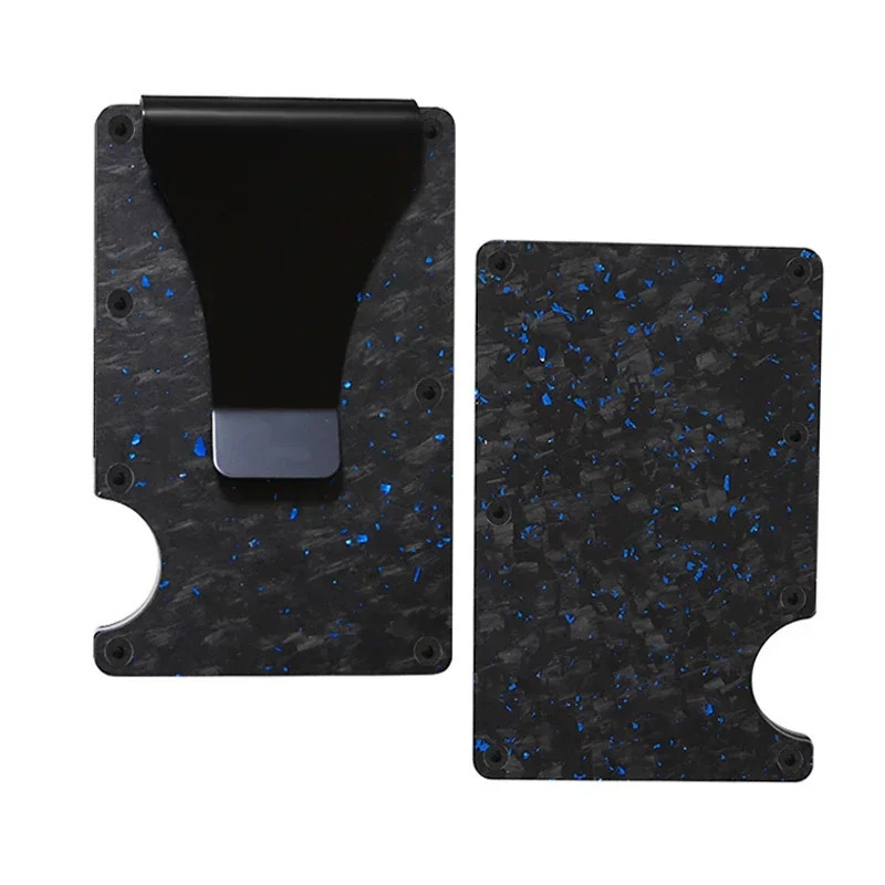 Carbon Fiber Minimalist Slim Credit Card Holder Wallet For Men RFID Cashback Cardholder Case 250614