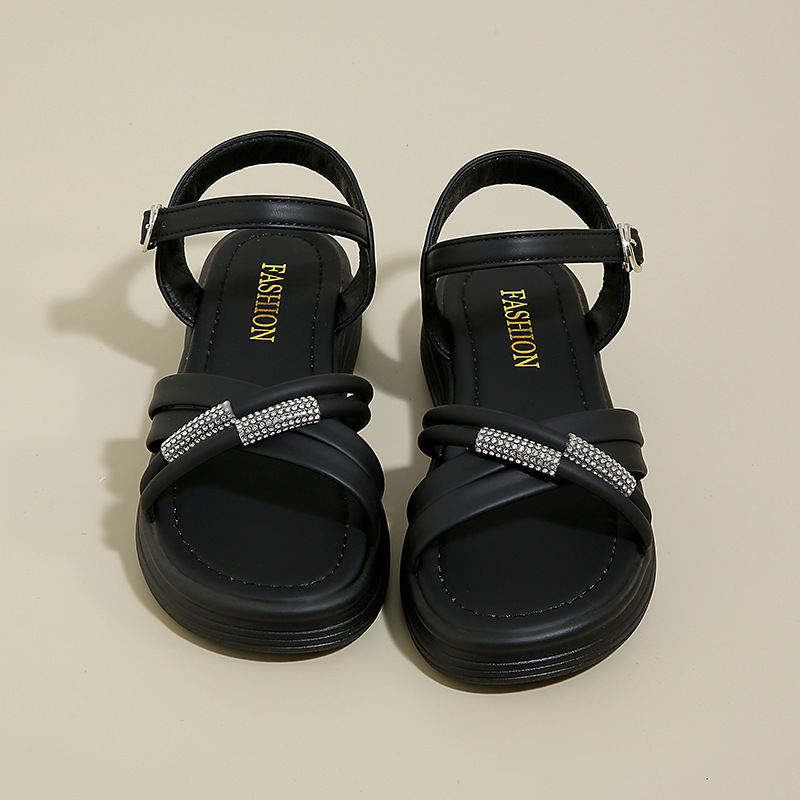 Ddmyoutdoor Roman Sandals For Women Summer Outdoor New Fashion Versatile Fairy Style Thick Sole High Heels S Platform Shoes Outdoor Shoes