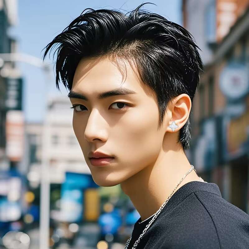 S925 Silver Moissanite Earrings Elegant High-End Fashion commuter Four-Pointed Star in Stock