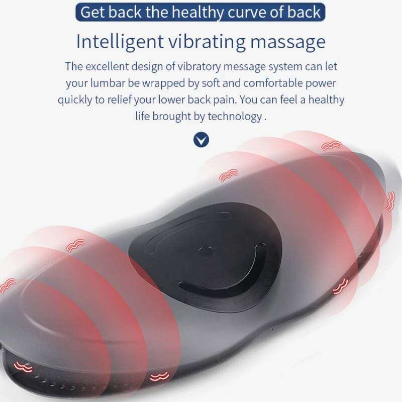 Multi-Level Adjustable Back Vibration Electric Waist Massager Lumbar Traction Device Iatable Hot Compress Spine