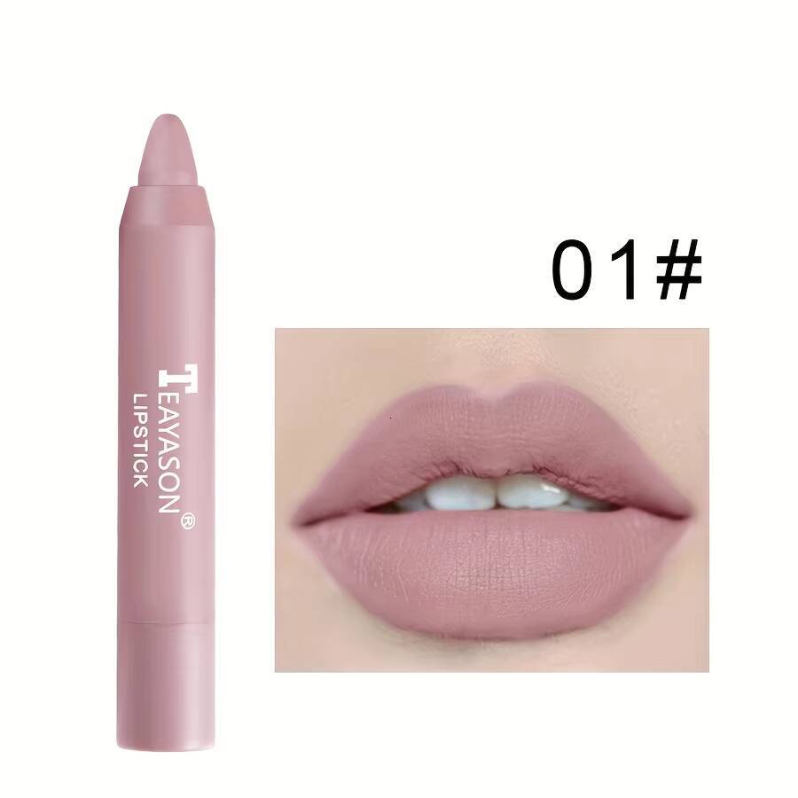 12 Colors Matte Misty Lipstick Set: Long-Lasting, Smudge-Proof, Sexy Velvet Lip Liners & Primer For Women's Makeup happy