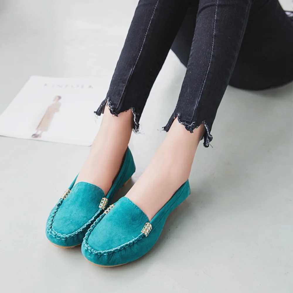 new Women Shoes 2024 Spring Autumn Zapatos Mujer Women Casual Flat Shoes Slips Round Toe Denim Flat Loafer Plus Size Jeans Shoes XJ250614