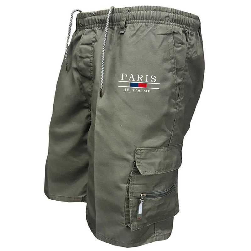 Casual Mens Sweatpants Daily Summer Five-point Shorts Fashion Trend Loose Comfortable Multi-pocket Cargo Outdoor Short Trousers W250614
