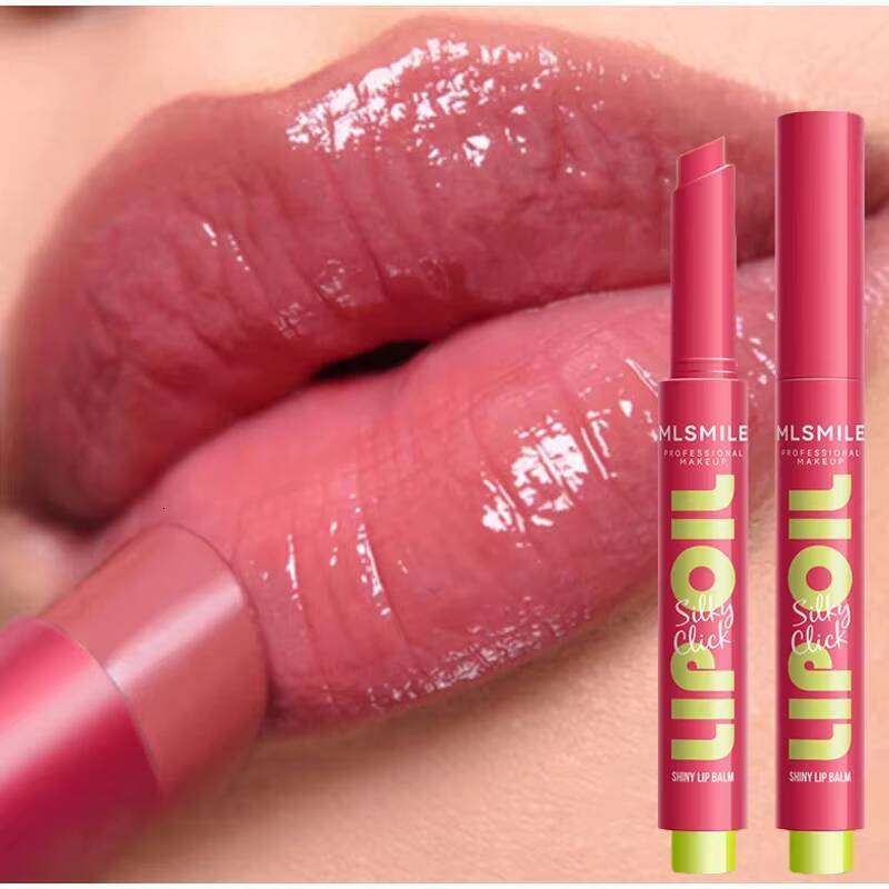 Jelly Solid Gloss Make-up Hydrating Mirror Red Brown Clear Moisturizing Lip Tint Nature Nude Lipstick Pen Cosmetics happy