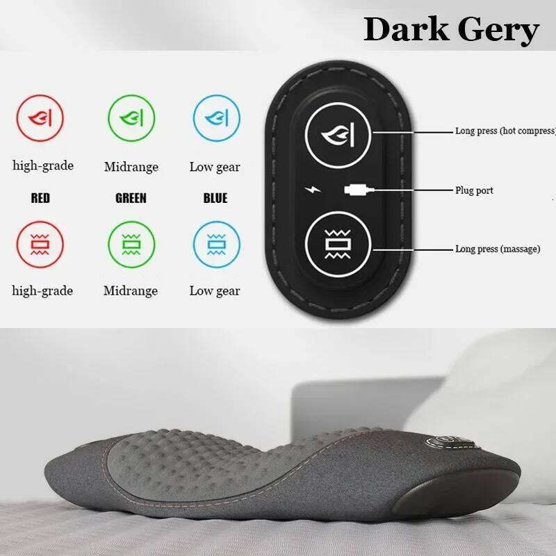 Pillow Bed Sleeping Protection Electric Massage Lying Flat Pain Waist Support Heating Vibrating Sleep Pad