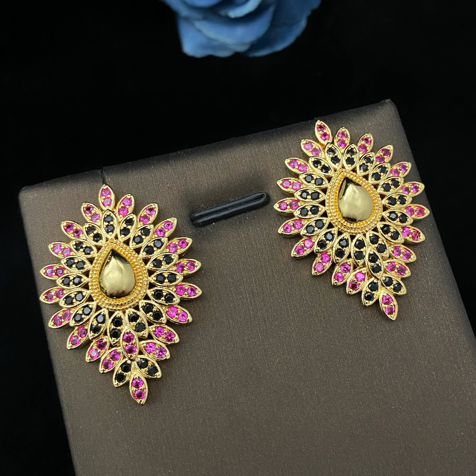 JRH Plated 18K Womens Jewelry Set Necklace Earrings Bracelet Ring Libyan Bridehigh Quality Fine Jewelry Woman Wedding Gift set 250609