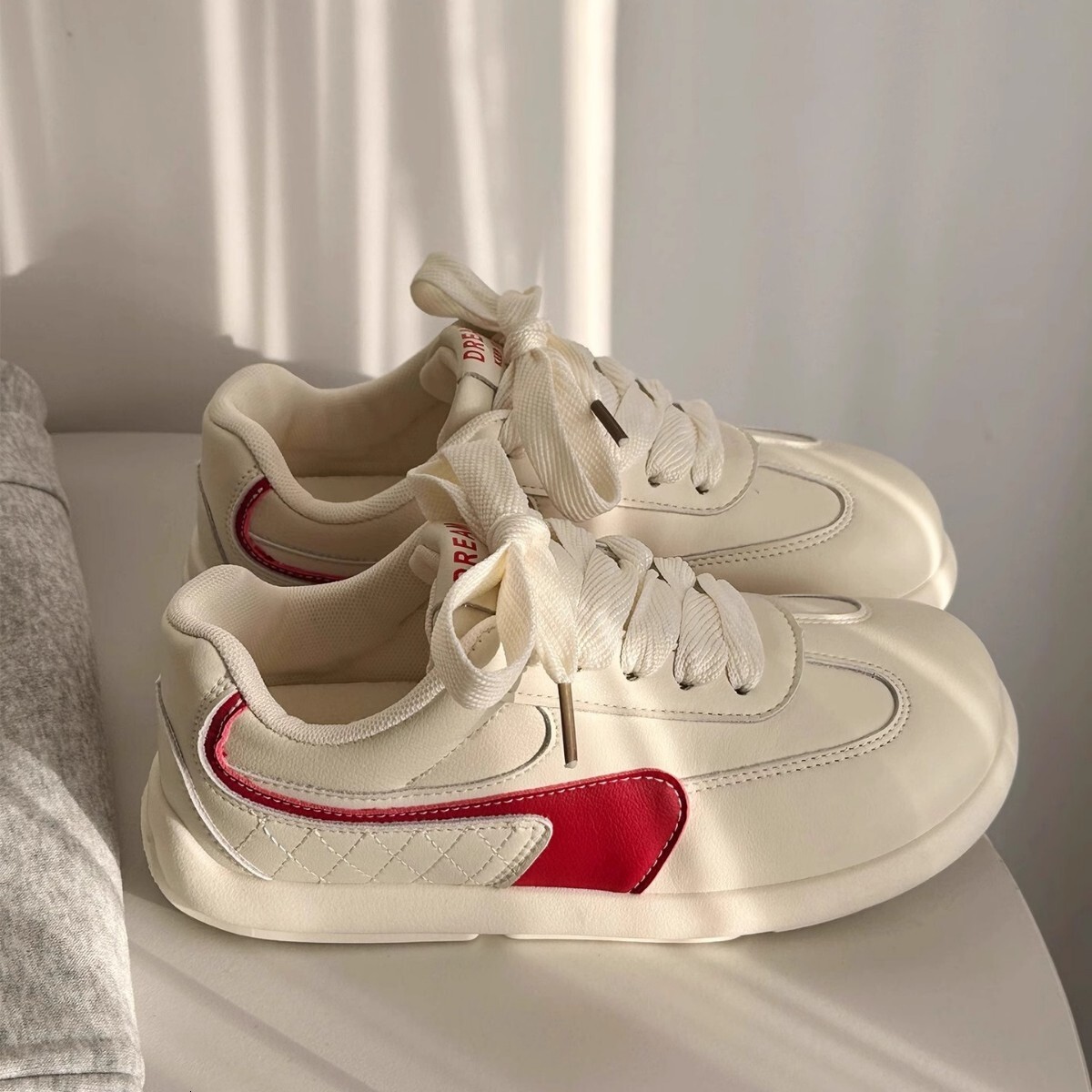 Ddmysports Spring Thick Soled German Training For Women New Versatile Lightweight Sports Casual Sneakers College Style Agan Shoes Outdoor Shoes