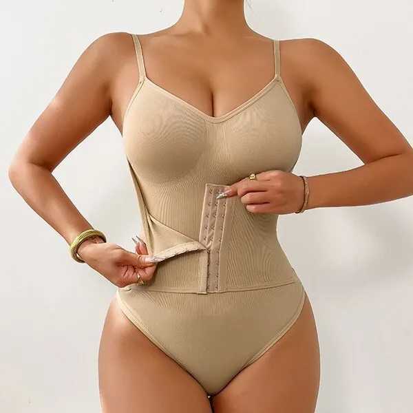 New Firm Tummy Control Thong Bodysuit Shapewear With Zipper Belt Women Fajas Body Shaper Waist Slim Cincher Corset Tops XJ250614