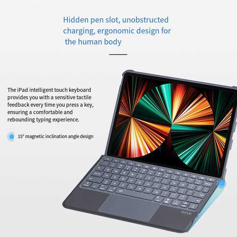 Detachable Backlit Keyboard Case for iPad Air 11 13 2024 iPad 10.2 7/8/9Th 10Th Gen 10.9 Air 4 5 Pro 11 12.9 Magnetic Cover X2506141
