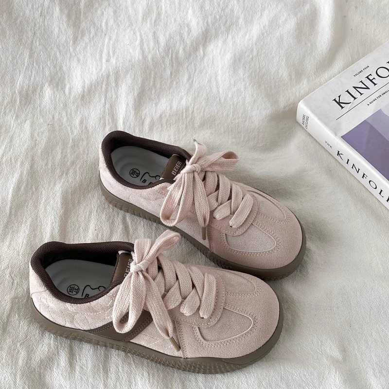 Ddmysports Spring Summer Thick Soled German Training For Women New Versatile Casual Bread Board Chic White Shoes Outdoor Shoes