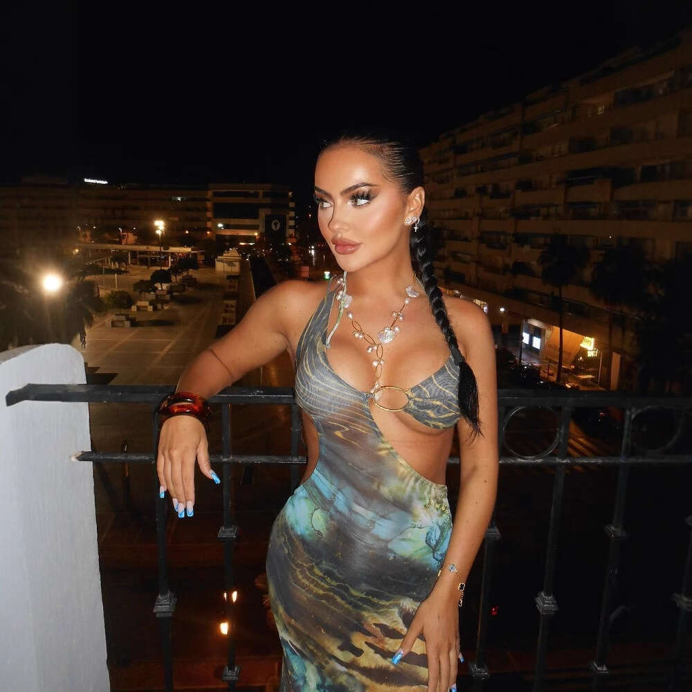 New Women's Fashion Strapless Hollow Out Mixed Color Printed Maxi Dress B5