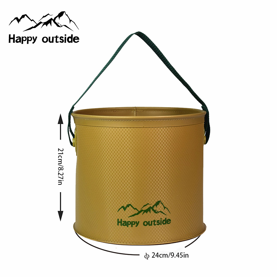Collapsible Outdoor Water Bucket for Travel, Versatile Wash Basin, Wastub, and Foot Soak Tub - Perfect for Camping, Hiking, and Fishing - Lightweight 