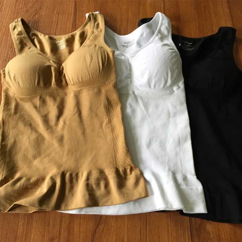 Womens Shaper Slim Up Lift Plus Size Bra Tank Top Body Removable Underwear Slimming Vest Corset Shapewear XJ250614