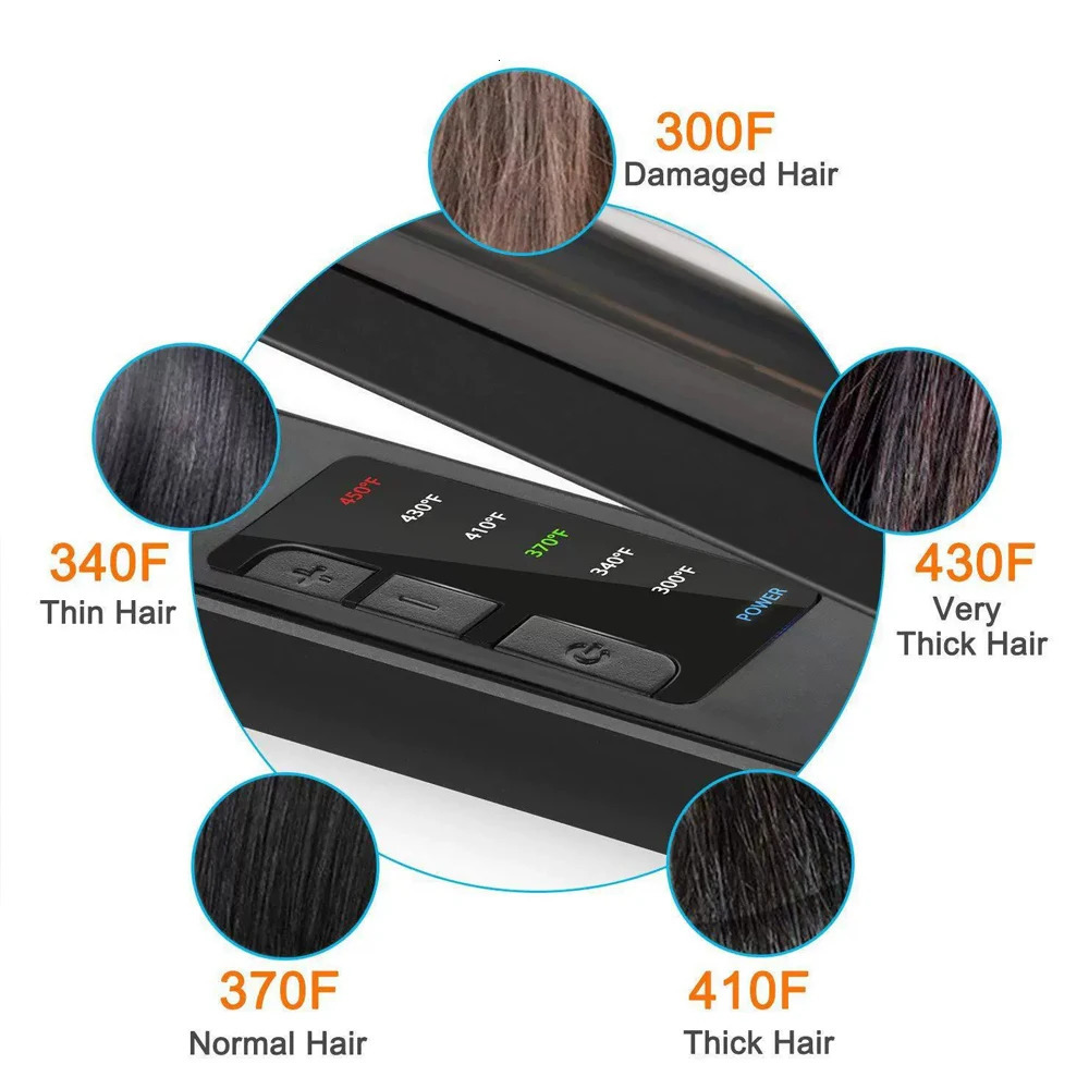 Professional Hair Straightener For Women 4-gear Temperature Adjustment Flat Iron Curling Iron Hair Curler Gifts Mothers Day 250611